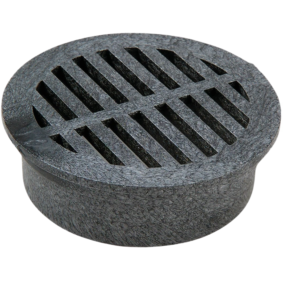 Clean NDS Black PVC Round Grate 4 in. Selected