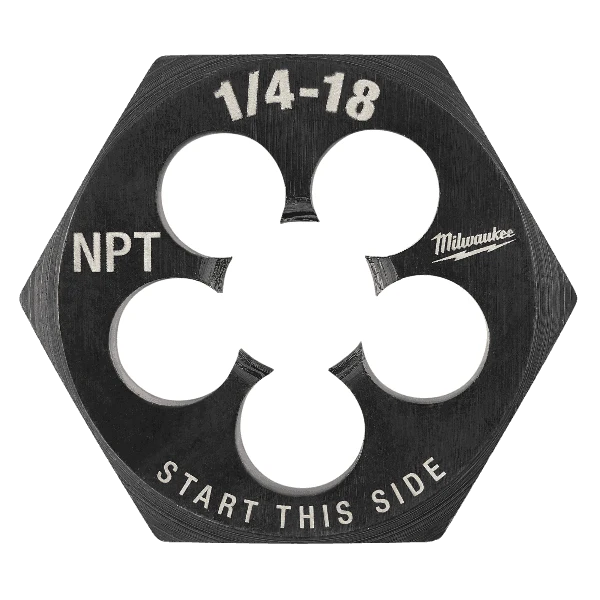 Premium Material Milwaukee 1 4 -18 NPT 1-7 16 Hex Threading Die Fast