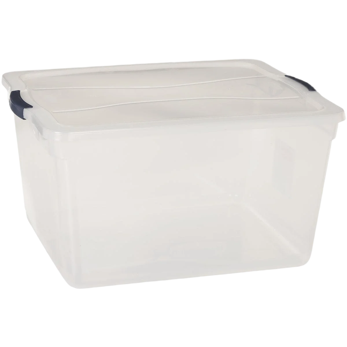Selected Rubbermaid Cleverstore Latching Lid Clear Storage Tote 71 Quart Convenient