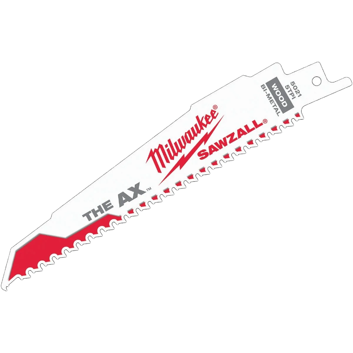 Dependable Milwaukee SAWZALL® AX™ 6 5-TPI Blades 5-Pack Durable