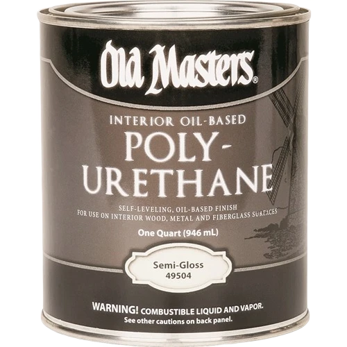 Natural Old Masters Semi-Gloss Interior Oil Base Polyurethane 1 Quart Recyclable