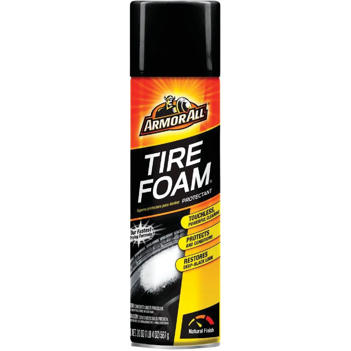Recyclable Armor All Tire Foam Tire Cleaner 20 oz. Flexible