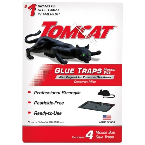 Premium Tomcat Glue Traps with Eugenol for Enhanced Stickiness 4 Traps Durable