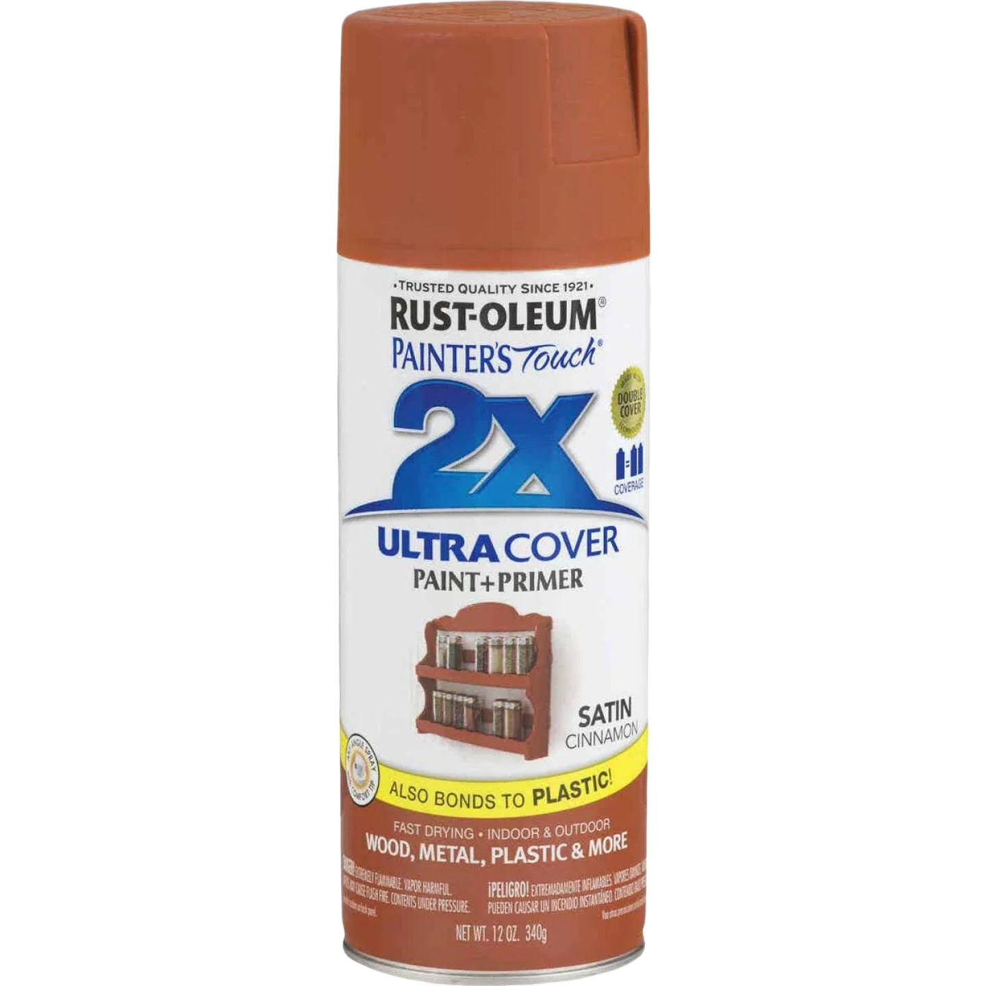 Reliable Rust-Oleum Painters’ Touch 2X Cinnamon Satin Spray Paint Primer 12 oz. Authentic