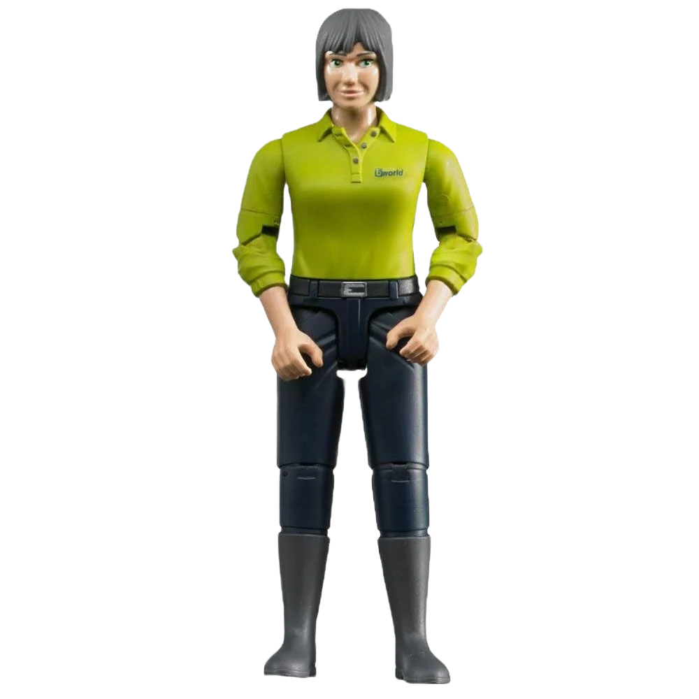 Expertly Made Bruder Woman light Skin Blue Jeans Toy Figure Professional