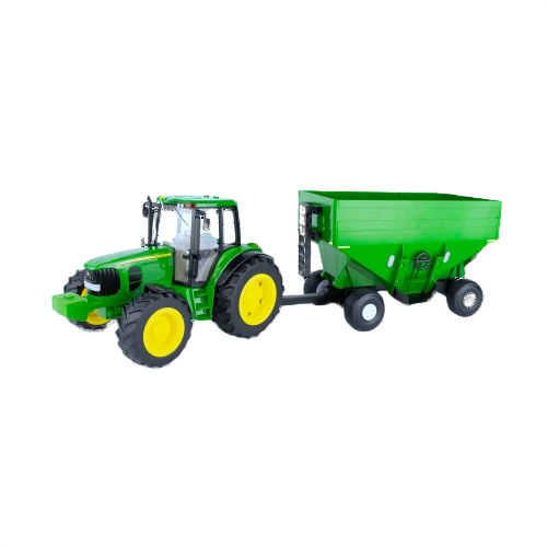 Smart TOMY Big Farm John Deere 7430 Tractor with Gravity Wagon Set Quality