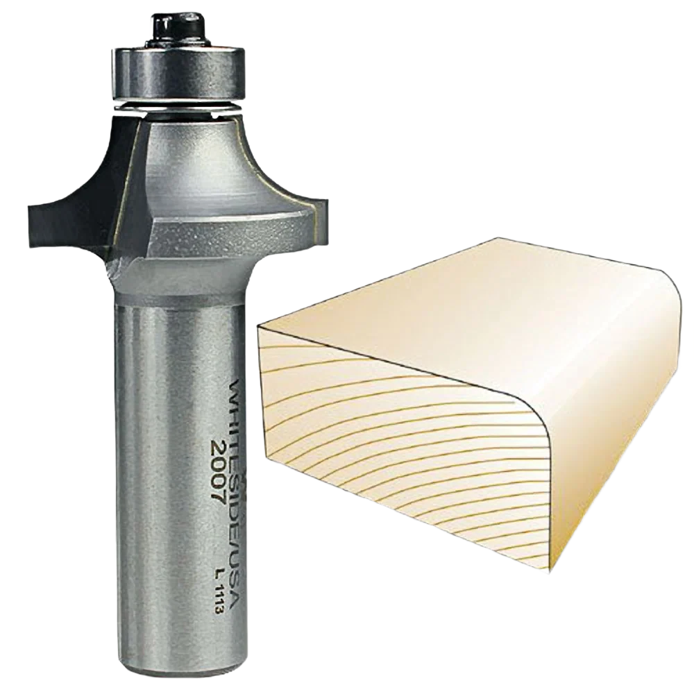 Durable Whiteside 2007 Roundover Bit 1 2 in. SH x 5 16 in. R Modern