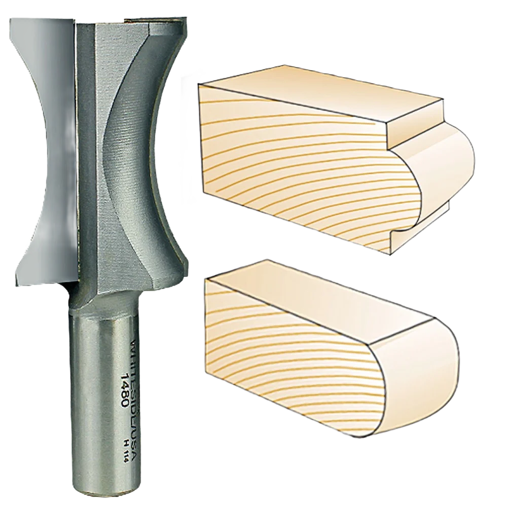 Superior Whiteside Oval Edge Bit 1 2 in. SH x 1-1 2 in. BO x 1 4 in. BD Premium Material