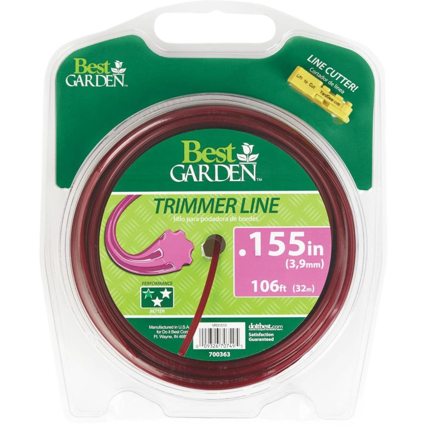 Genuine Garden 7 Point Purple Trimmer Line 0.155 in. x 106 ft. Fashionable