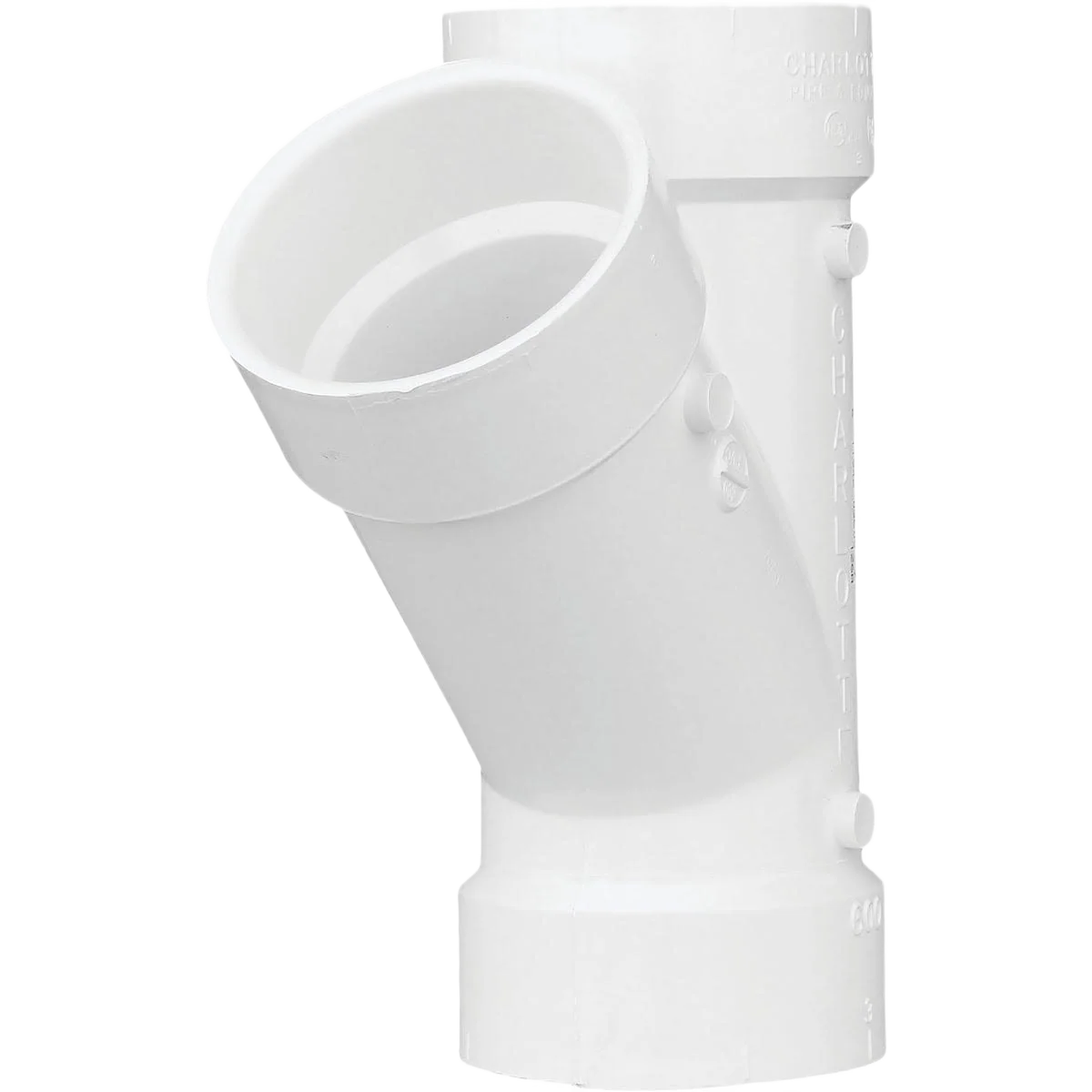Flexible Charlotte Pipe 3 In. Schedule 40 DWV Hub Wye Organic