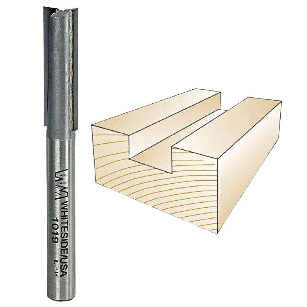 Convenient Whiteside Straight Bit 1 4 in. SH x 5 16 in. CD x 1 in. CL Minimalist