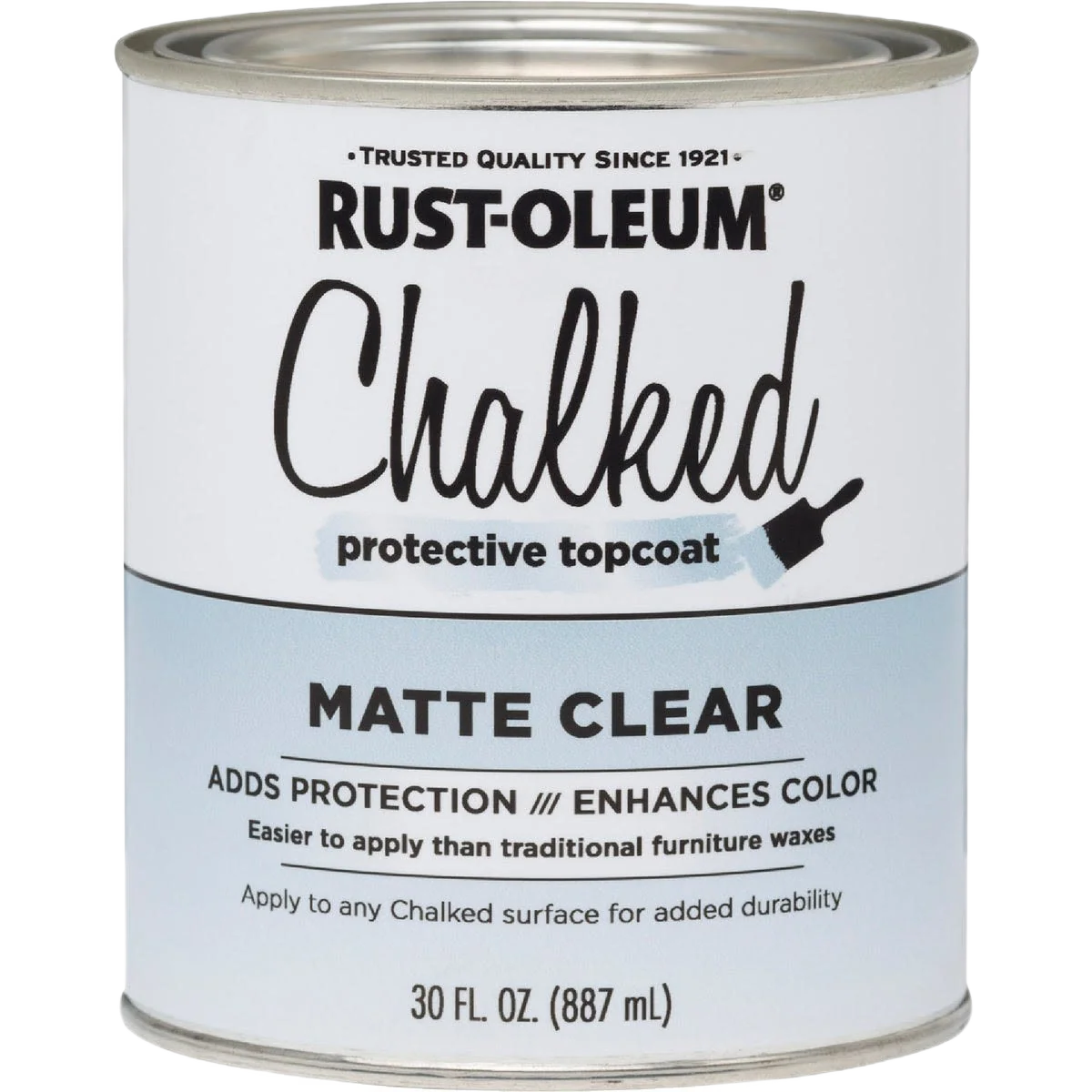 Luxury Rust-Oleum Chalked Matte Clear Protective Topcoat 30 oz. Genuine