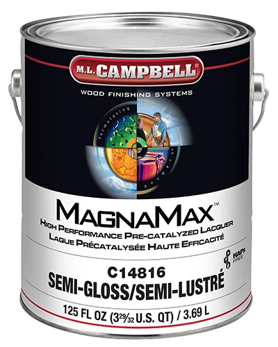 Convenient M.L. Campbell Magnalac Pre-Catalyzed Furniture Lacquer Semi-Gloss Gallon High-End
