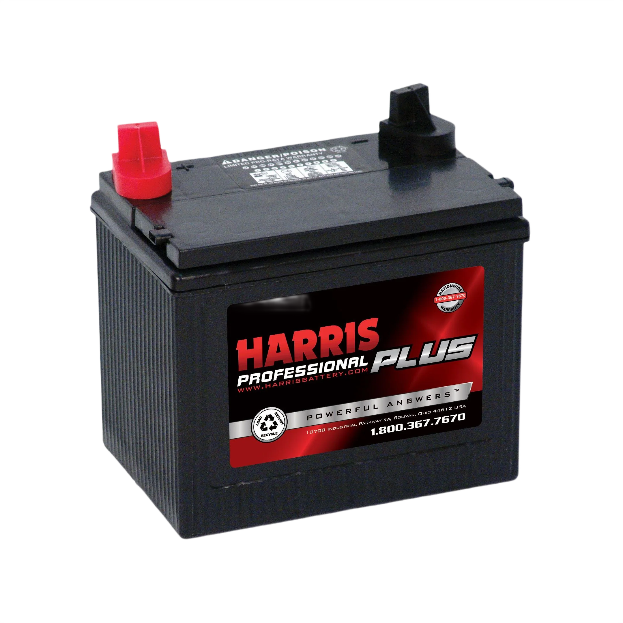Professional Harris U1R-XH 340 CCA 12Volt Tractor Battery Right Outstanding