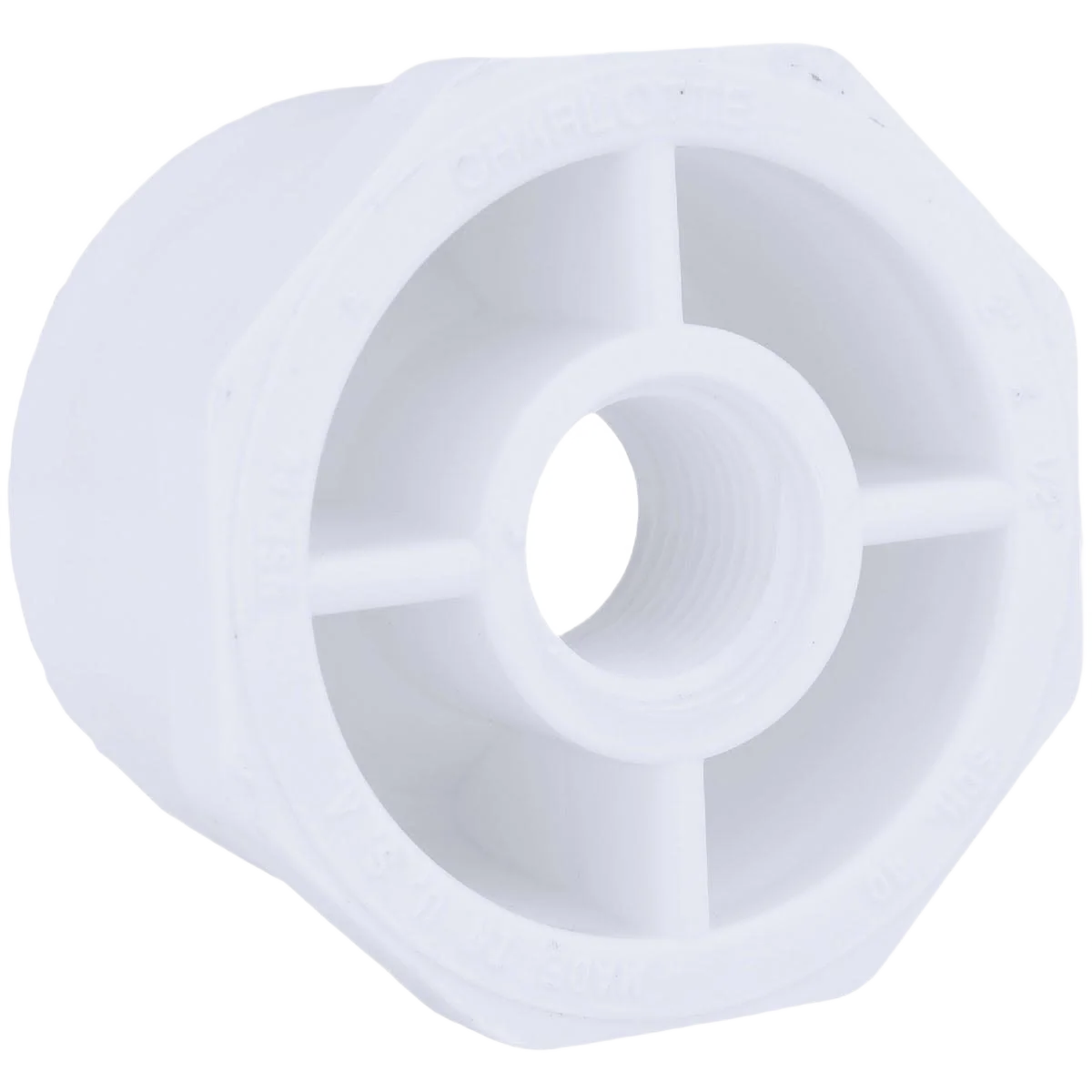 Reusable Charlotte Pipe Schedule 40 Bushing PVC Bushing 2 In. SPG x 1 2 In. FPT Pure