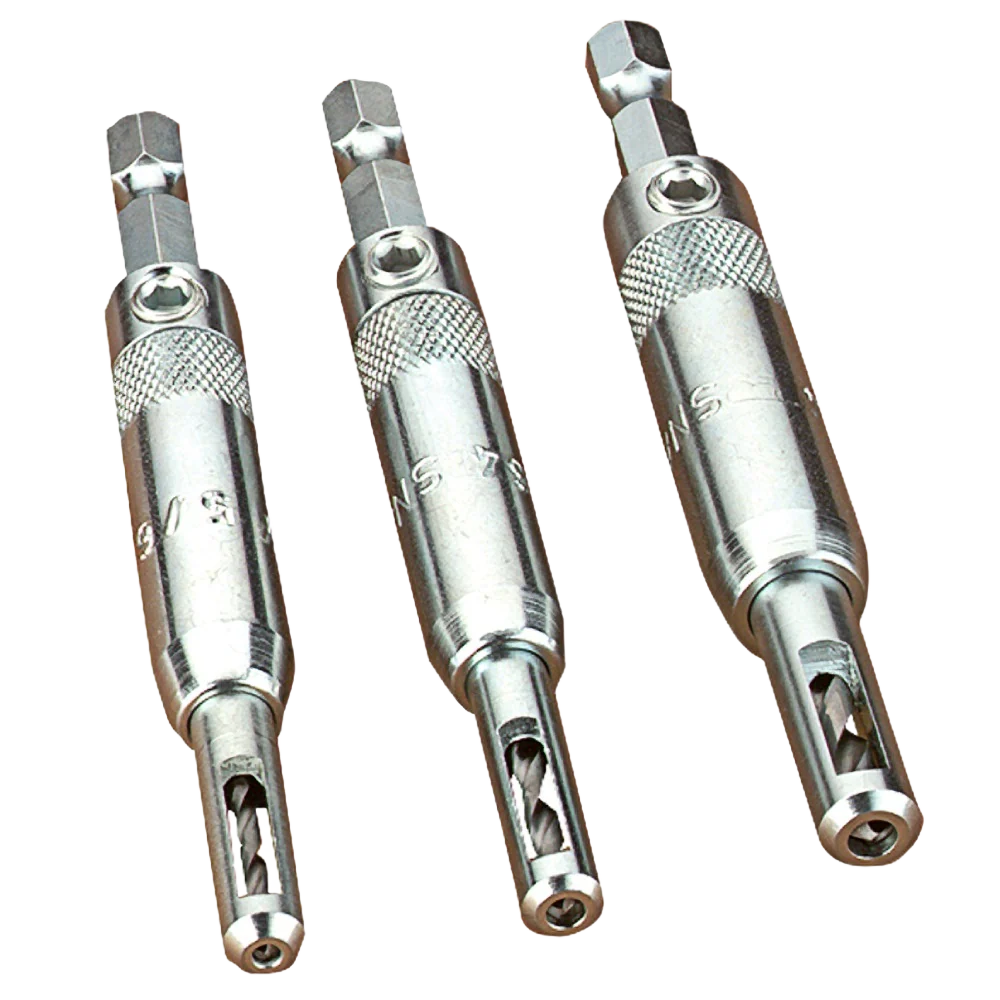 Official Snappy Tools 3 Pc. Self-Centering Drill Guide Set Verified