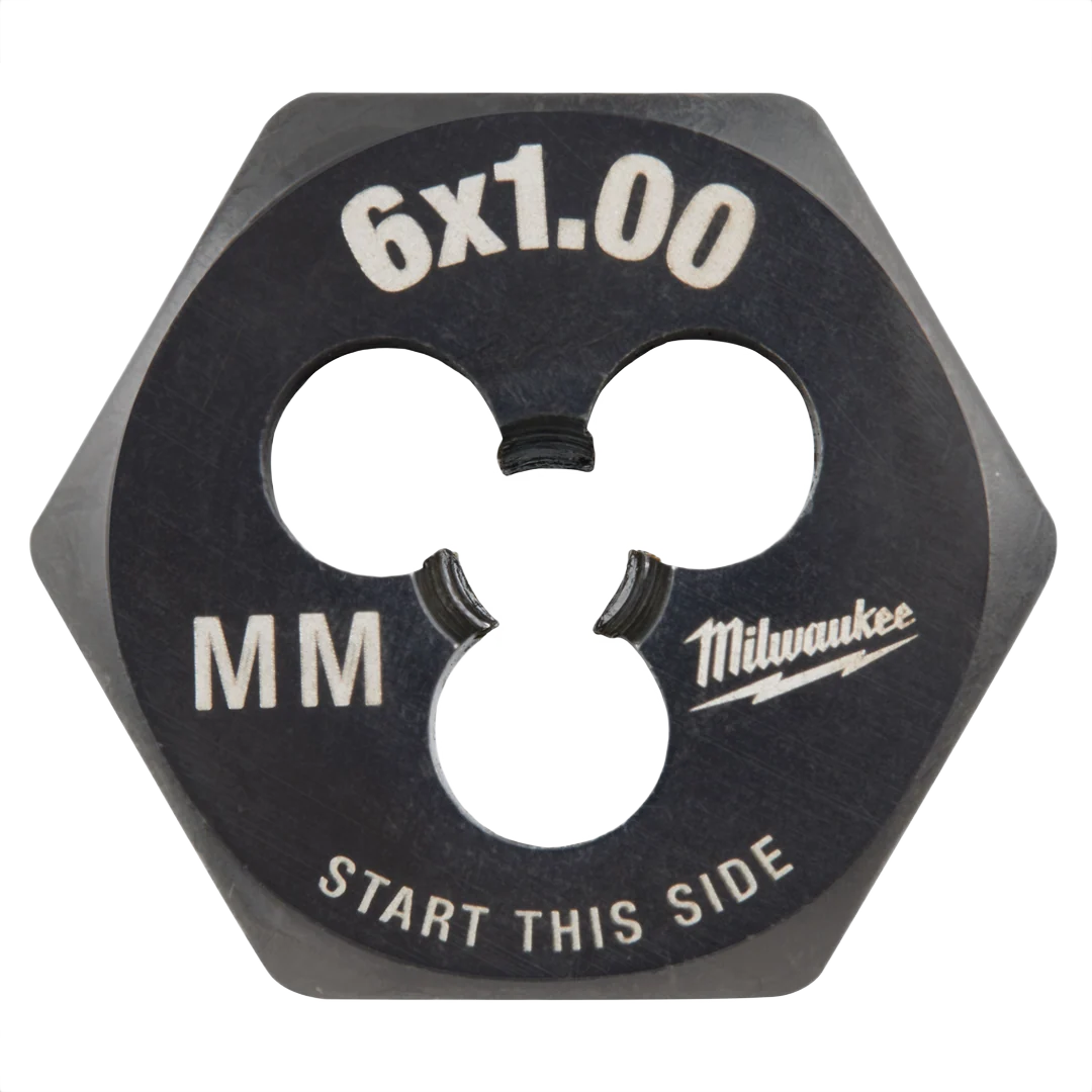 Convenient Milwaukee M6-1 mm Metric 1 Hex Threading Die Breathable