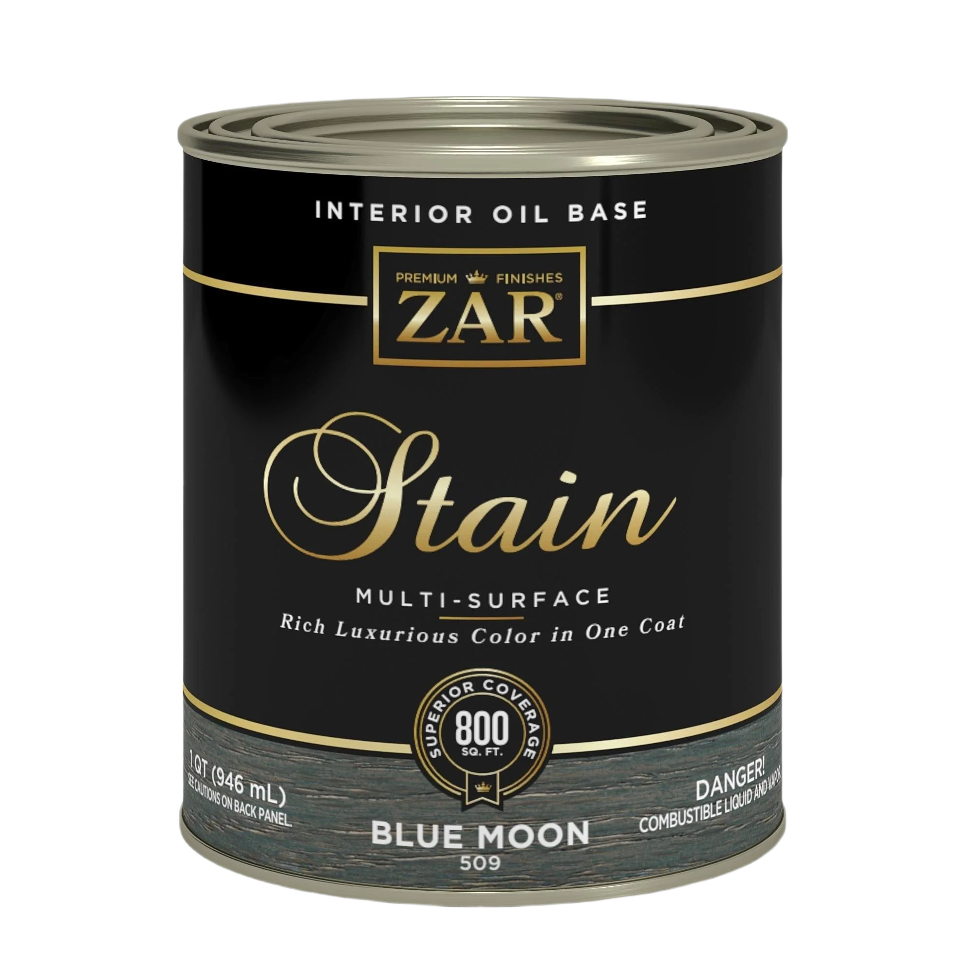 Relaxed ZAR® Interior Oil Base Blue Moon Wood Stain 1 Quart Premium Material