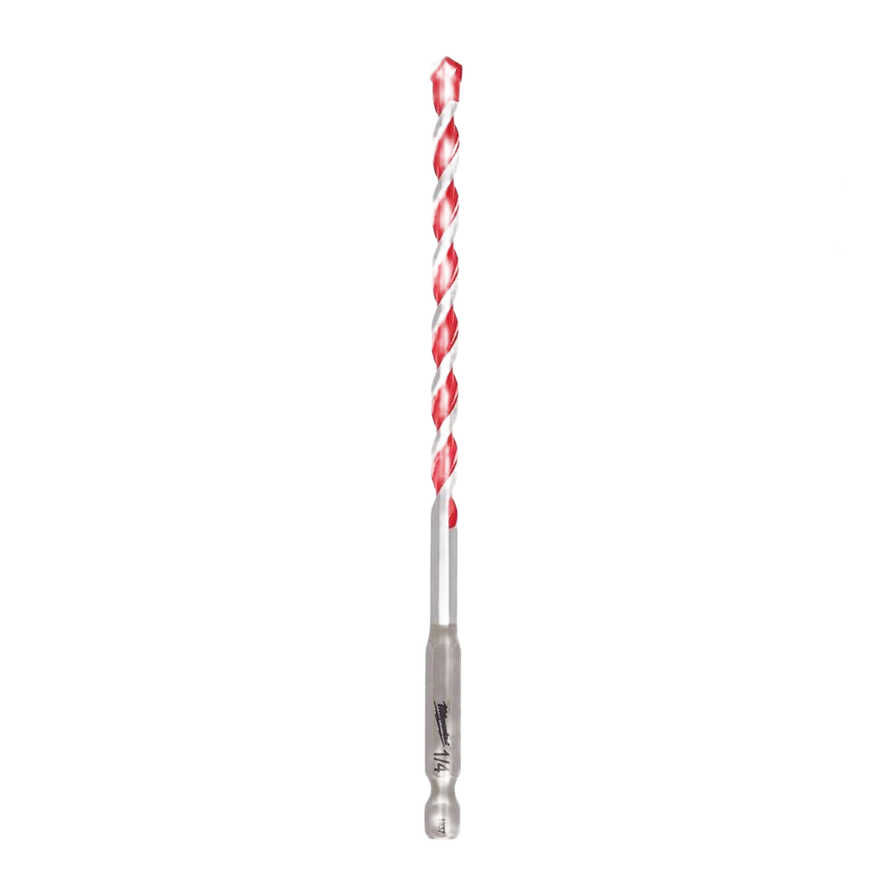 Premium Material Milwaukee 1 4 x 6 Carbide-Tipped Hammer Drill Bit Expertly Made