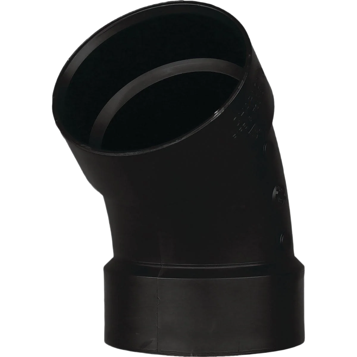 Practical Charlotte Pipe 1-1 2 In. Hub x Hub 45 Deg. ABS Elbow Organic