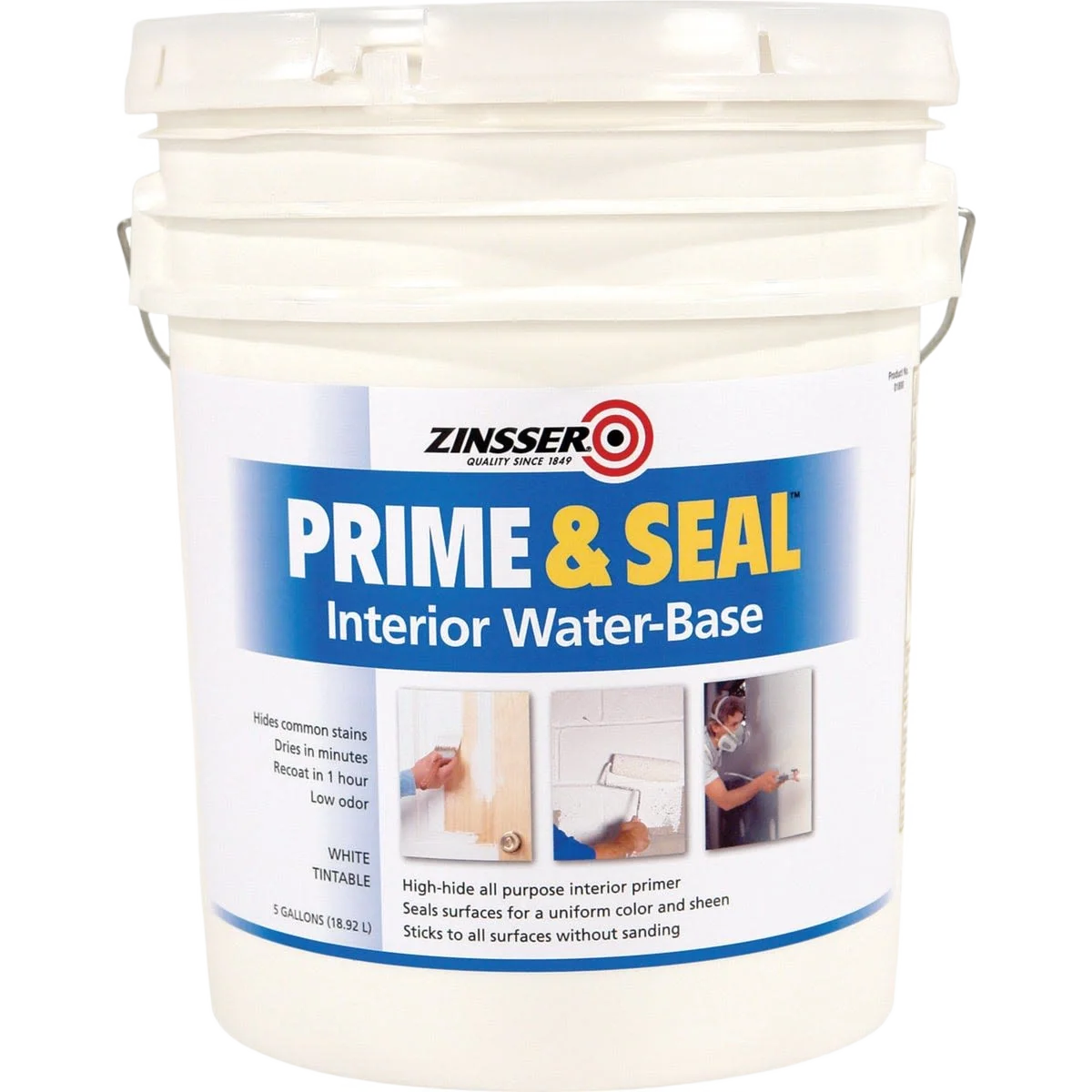 Powerful Zinsser White Interior Water Base Prime Seal Primer 5 Gallon Fine Crafted