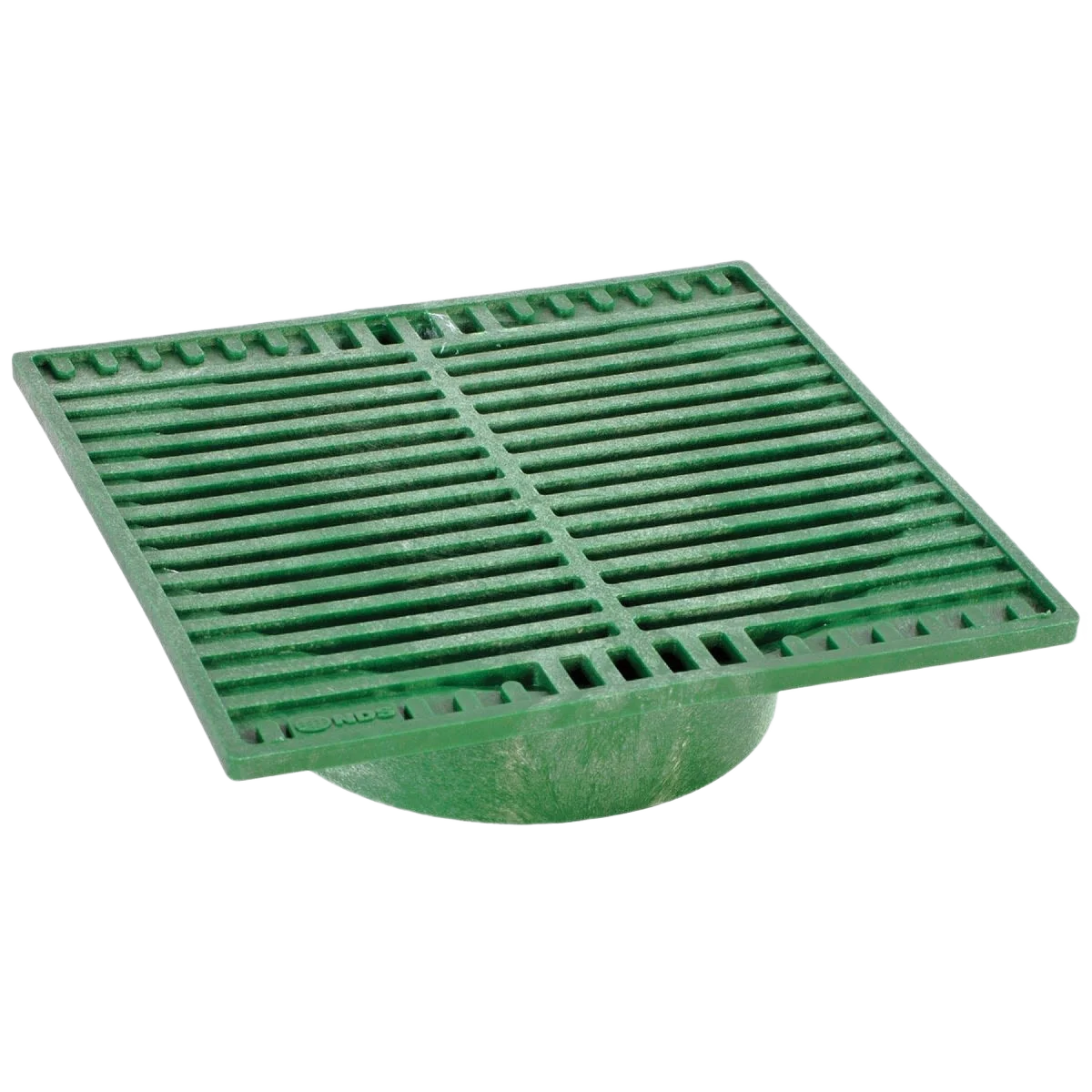 Original NDS Green Polyolefin Square Grate 9 in. Crafted