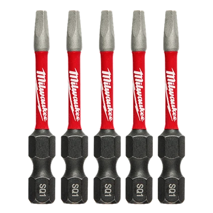 High-Quality Milwaukee SHOCKWAVE™ Impact Duty™ 2 SQ1 Square Bits 5-Pack Comfortable