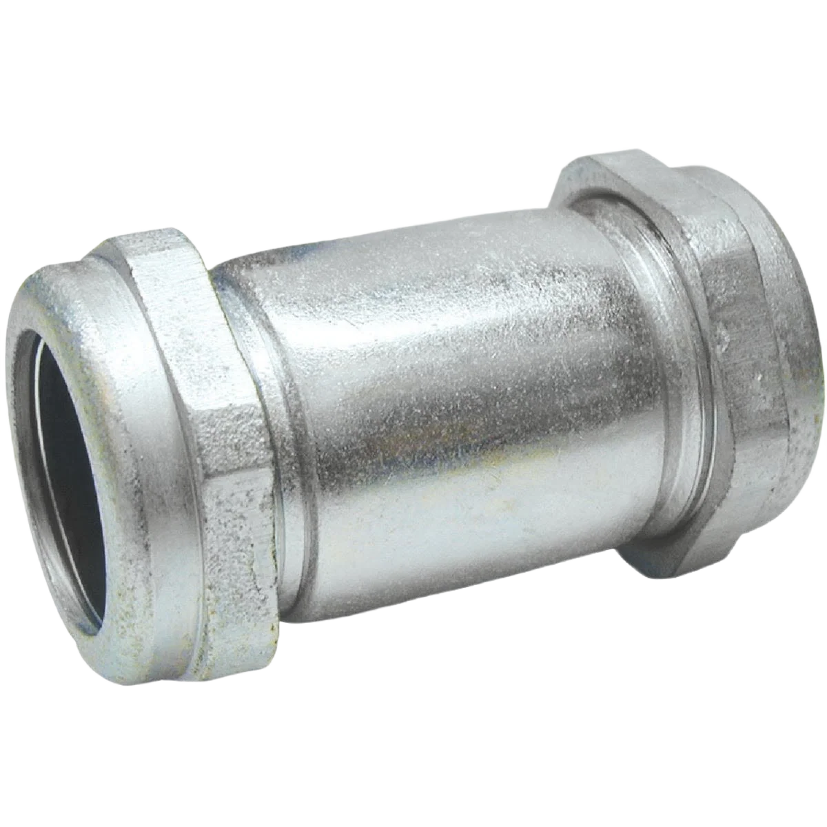 Modern B K Galvanized Compression Coupling 1 In. x 4-1 2 In. Durable