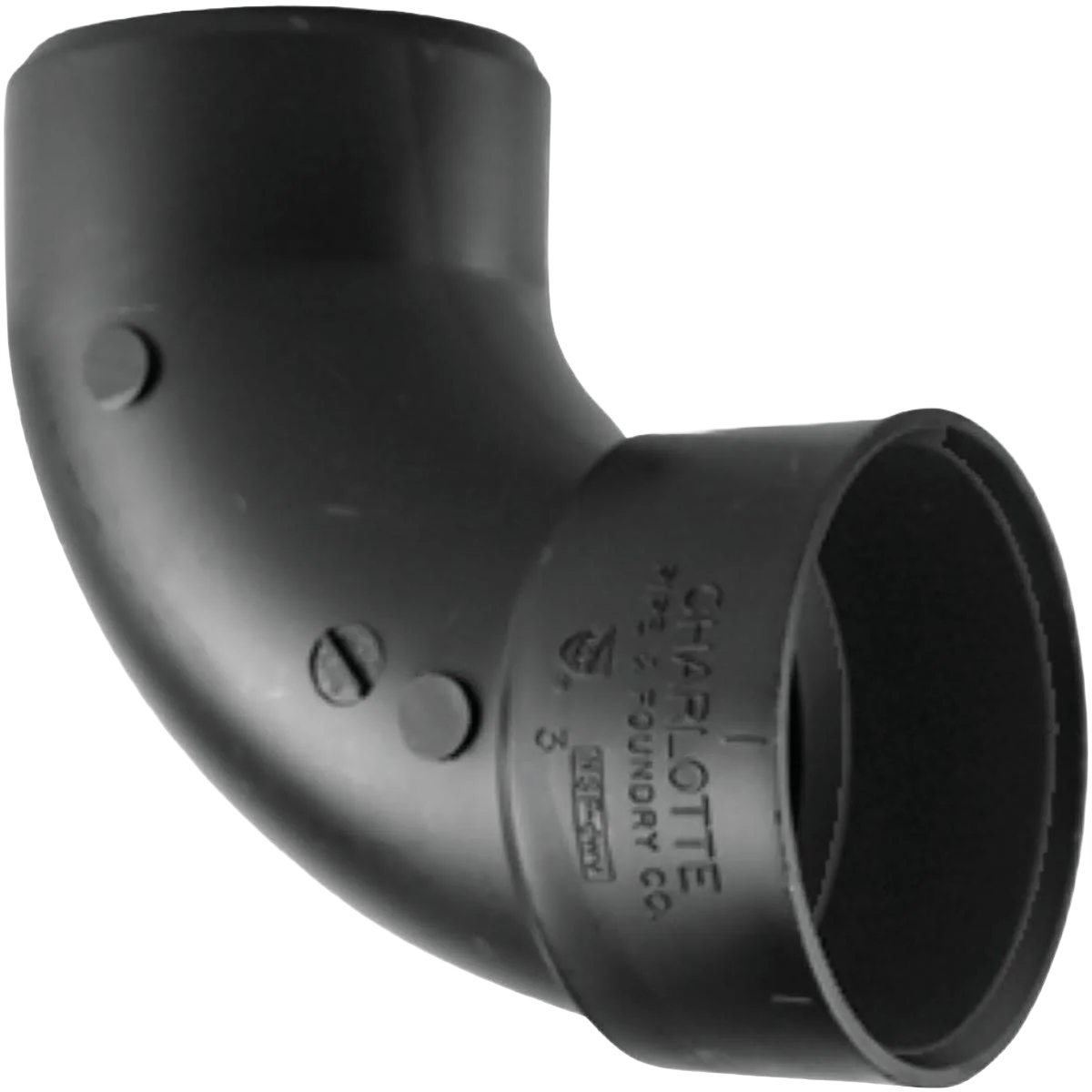 Contemporary Charlotte Pipe 1-1 2 In. Hub x Spigot 90 Deg. Sanitary Street ABS Elbow Top-Quality