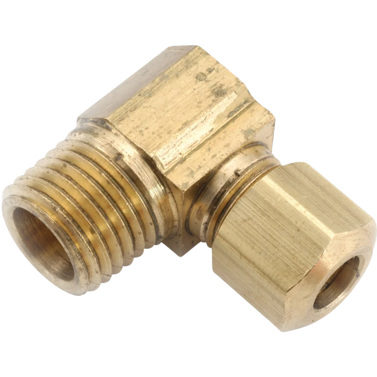 Casual Anderson Metals Male 90 Deg. Compression Brass Elbow 3 8 In. x 1 4 In. Excellent