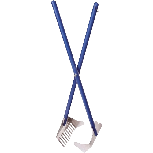Reusable Four Paws Sanitary Pooper Scooper Rake 32 in. Green