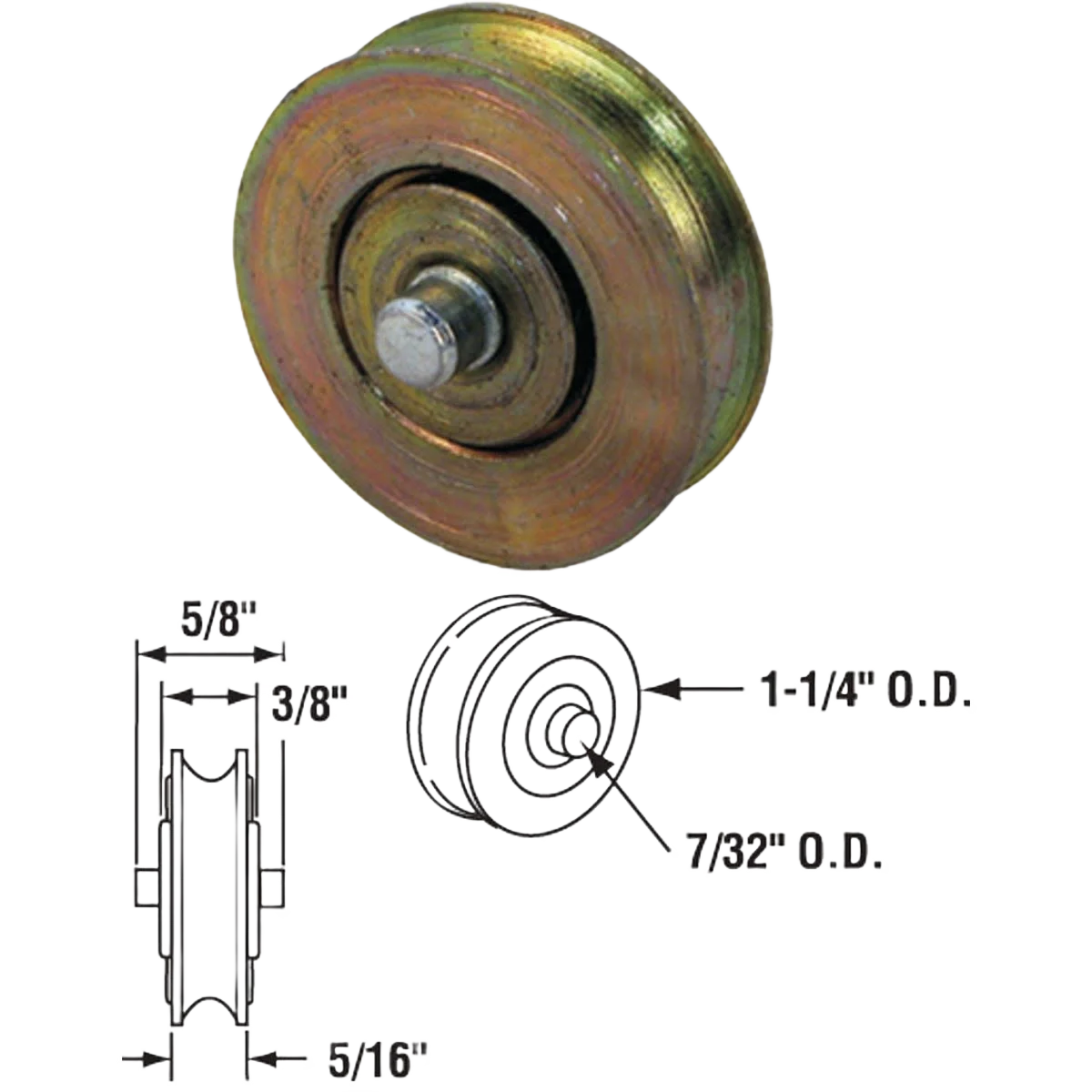 Authentic Prime-Line Steel Patio Door Roller without Housing Assembly Superior