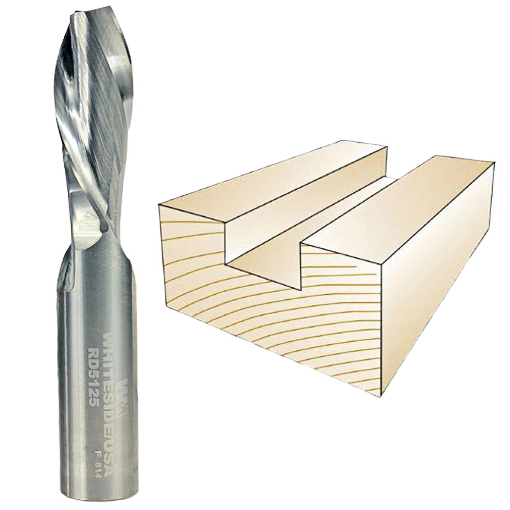 Verified Whiteside Spiral Downcut Bit 1 2 in. SH x 1 2 in. CD x 1-1 4 in. CL Practical