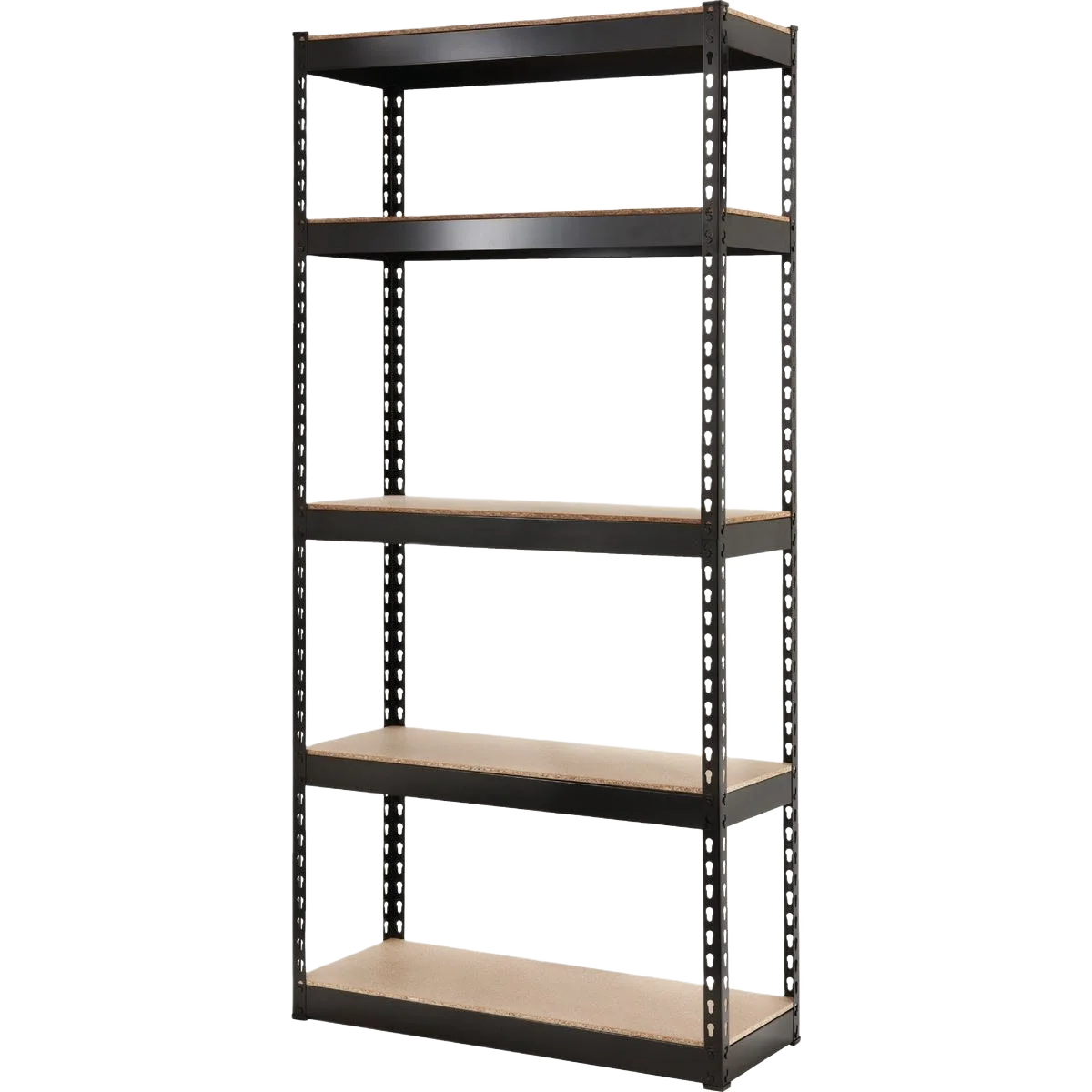 Eco-Friendly Do it L-Beam 5-Tier Black Steel Shelving Professional
