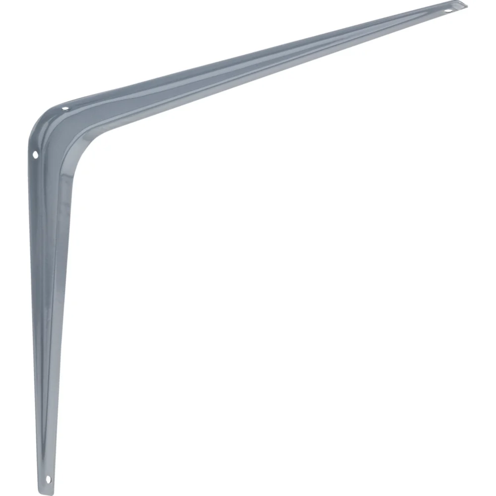Easy-to-Use National Hardware 10 D. x 12 H. Gray Steel Shelf Bracket Certified