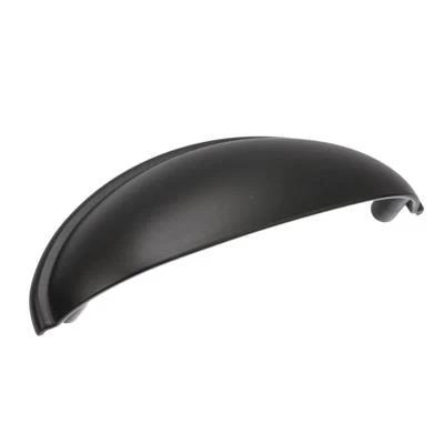 Top-Quality Amerock Ravino 3 Center-to-Center Matte Black Cabinet Cup Pull Durable