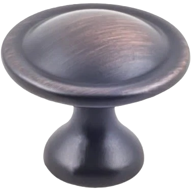 Comfortable Kasa 10-Pack Button Knob Brushed Oil Rubbed Bronze 1 1 8 in. Classic