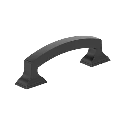 Practical Amerock Incisive 3 Center-to-Center Matte Black Cabinet Pull Pure