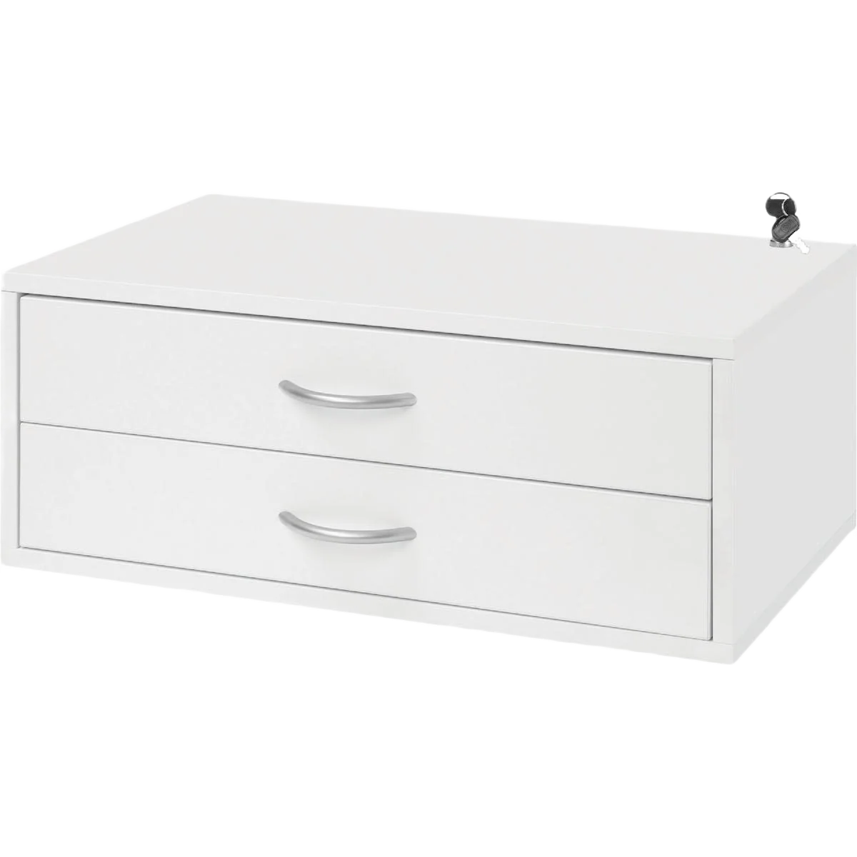 Trusted domRail White Double Hung O-Box with 2 Drawers Fashionable