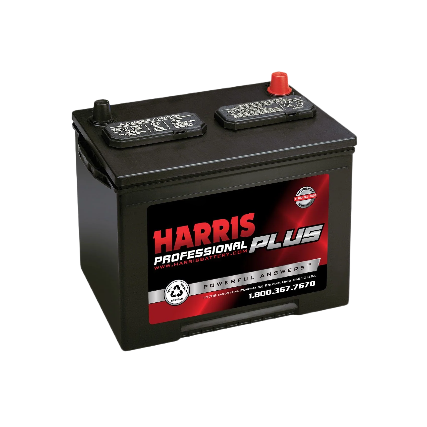 Top-Quality Harris 24F72 12Volt Flooded Lead Acid Battery Recyclable