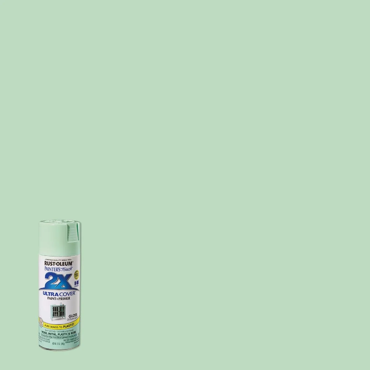 Healthy Rust-Oleum Painters’ Touch 2X Ocean Mist Gloss Spray Paint Primer 12 oz. Environmentally Friendly
