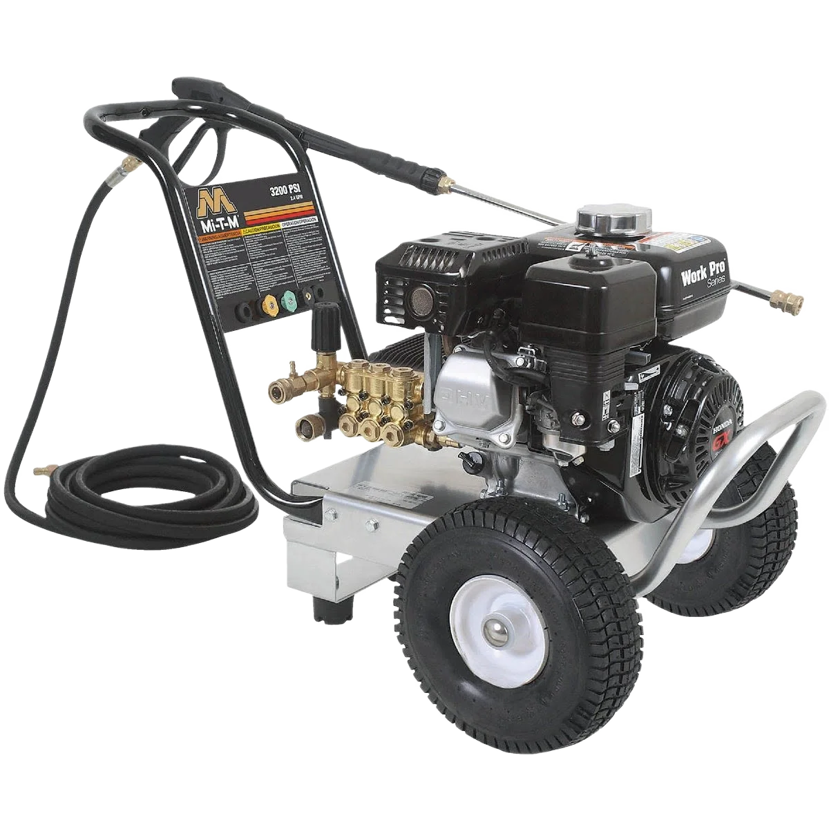 High-End Mi-T-M Work Pro 3200 Psi Honda Engine Cold Water Gas Pressure Washer Environmentally Friendly