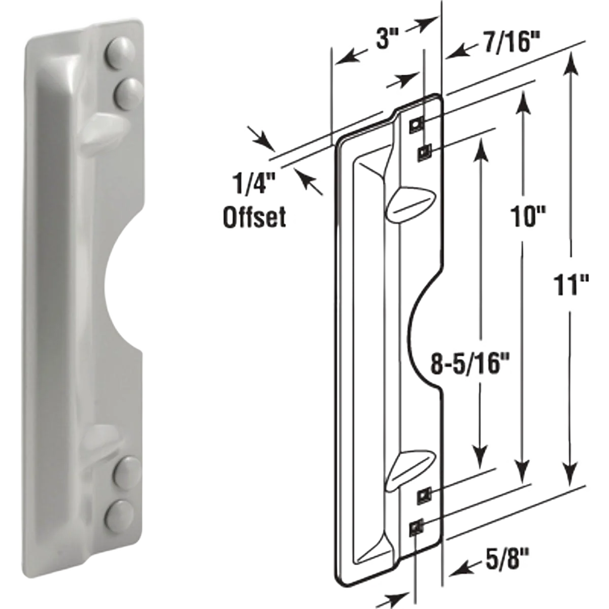 Durable Prime-Line Lock Protector Latch Guard Versatile