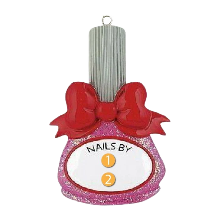 Long-Lasting Rudolph Me Personalized Nail Polish Ornament Fine