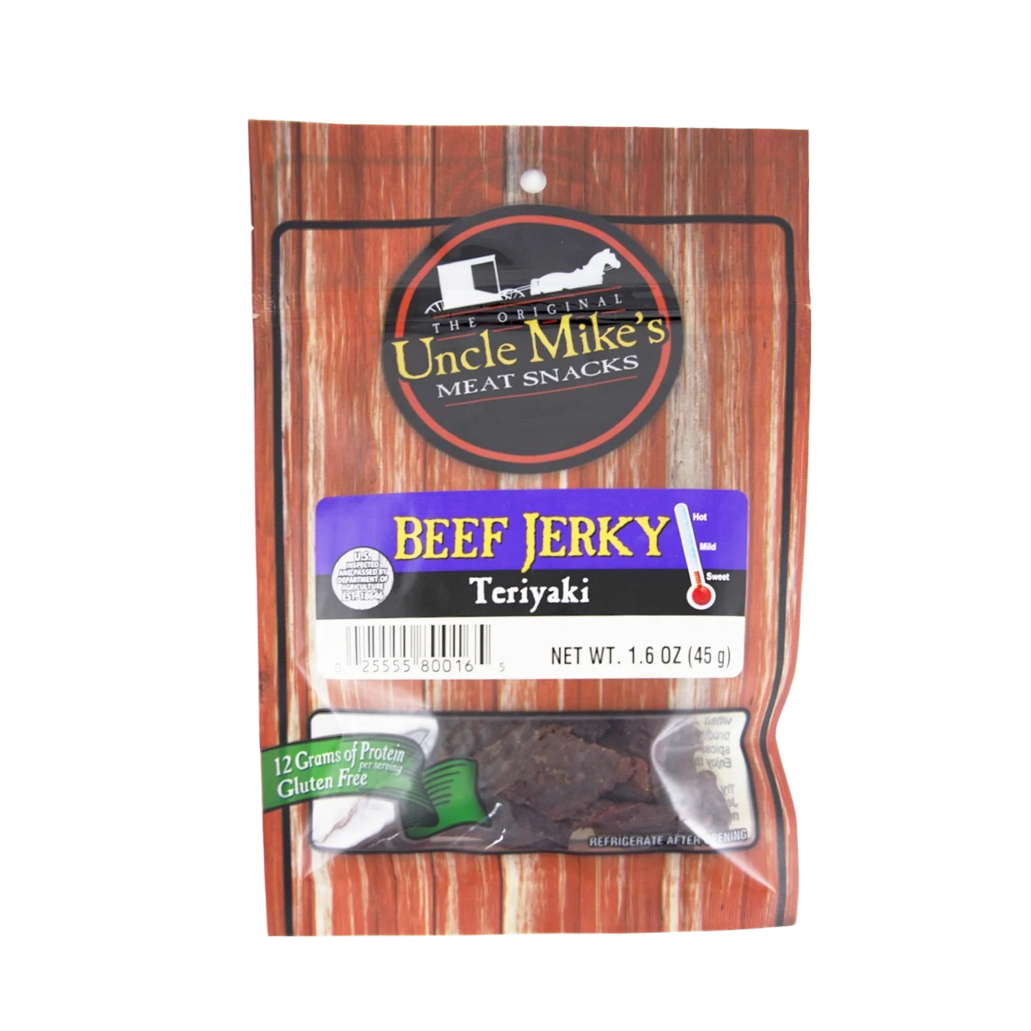 Original Uncle Mike’s Teriyaki Beef Jerky 1.6 oz. Premium