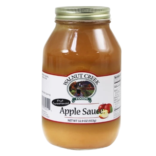 Classic Walnut Creek Homestyle Fruit Sweetened Applesauce 32.9 oz. Safe