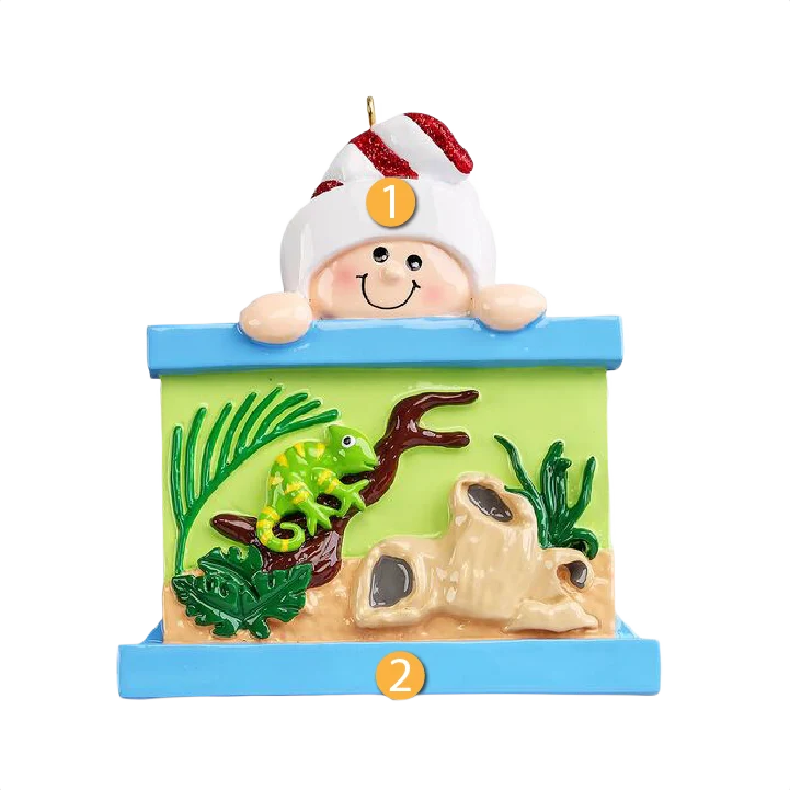Responsible Rudolph Me Personalized Loves Reptiles Ornament Dependable