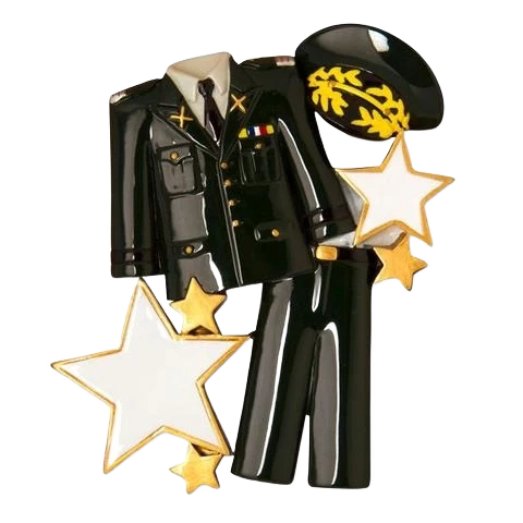 Outstanding PolarX Personalized Army Uniform Ornament Durable