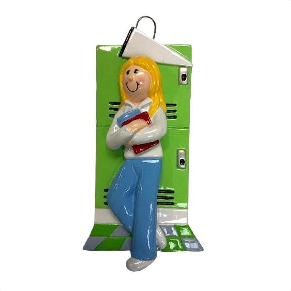 Smooth Rudolph Me Personalized Blonde Hair Female at School Ornament Elite