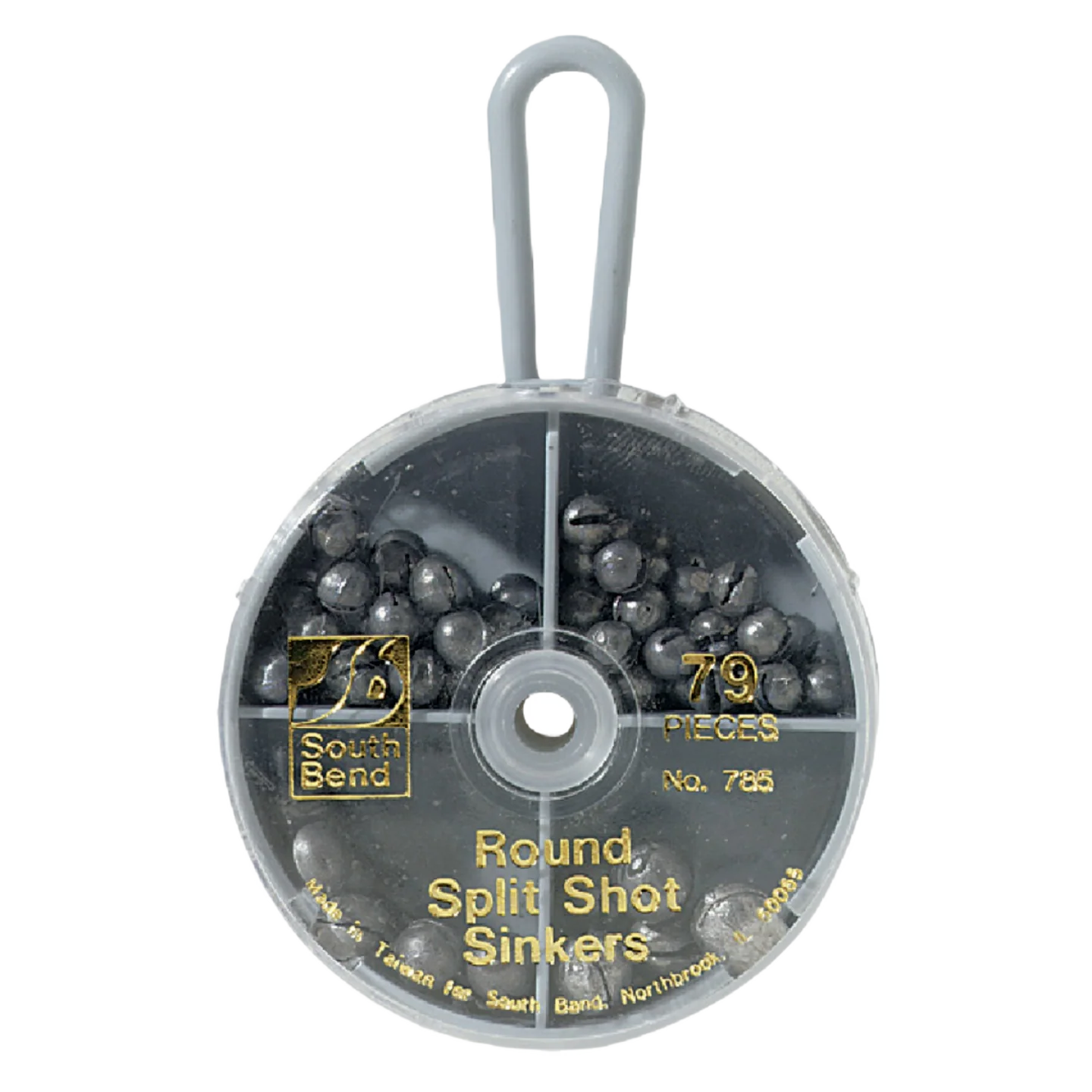 Quality SouthBend Round Split Shot Sinker Kit 79 Piece Flexible